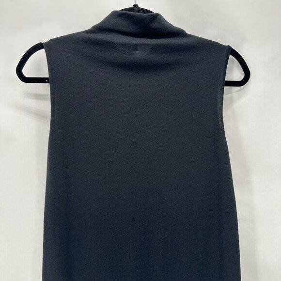 Lafayette 148 New York Cashmere Silk Sweater Top Womens S Black Knit Preppy City - Picture 6 of 10